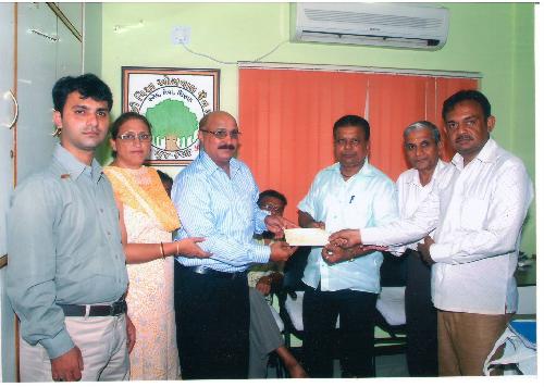 Shree K.v.o. Jain mahajan Ne Malyu Anudaan.